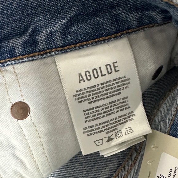 Agolde Organic Cotton Denim Shorts - Picture 5 of 13